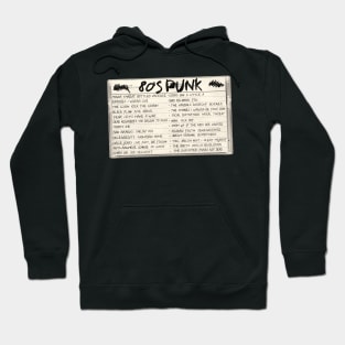 80's Punk Mixed Tape Cassette Hoodie